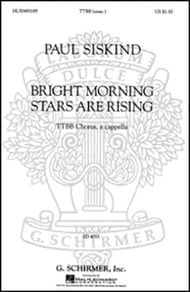 Bright Morning Stars Are Rising SATB choral sheet music cover